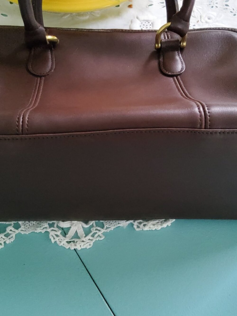 Vintage Coach Beaumont Satchel in Mahogony 9871 - Picture 6 of 15